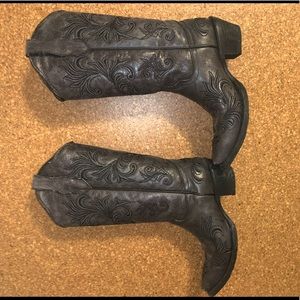 Black cowboy boots